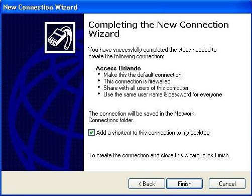New Connection Wizard