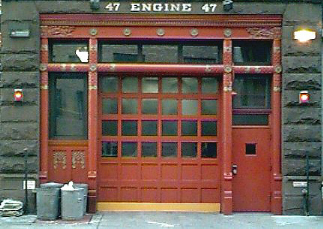 Door to NYFD Station 47 at 113th St NYC